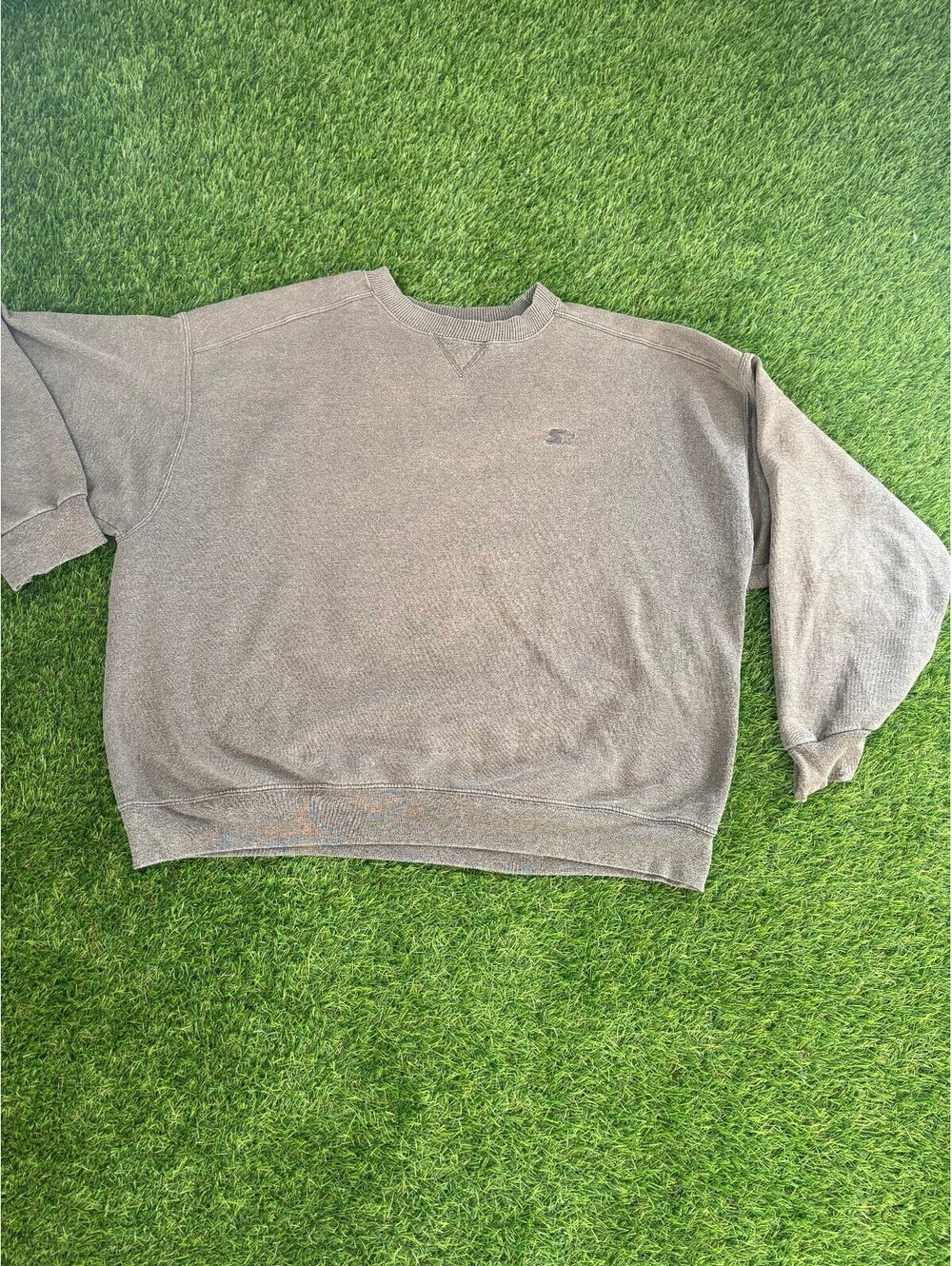 Vintage Starter 90s gray cotton sweatshirt, men's XL